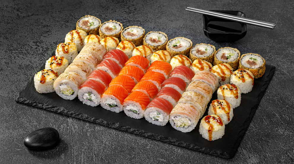 Блюдо Сет Кампай меню Суши Мастер Сет Кампай меню Суши Мастер