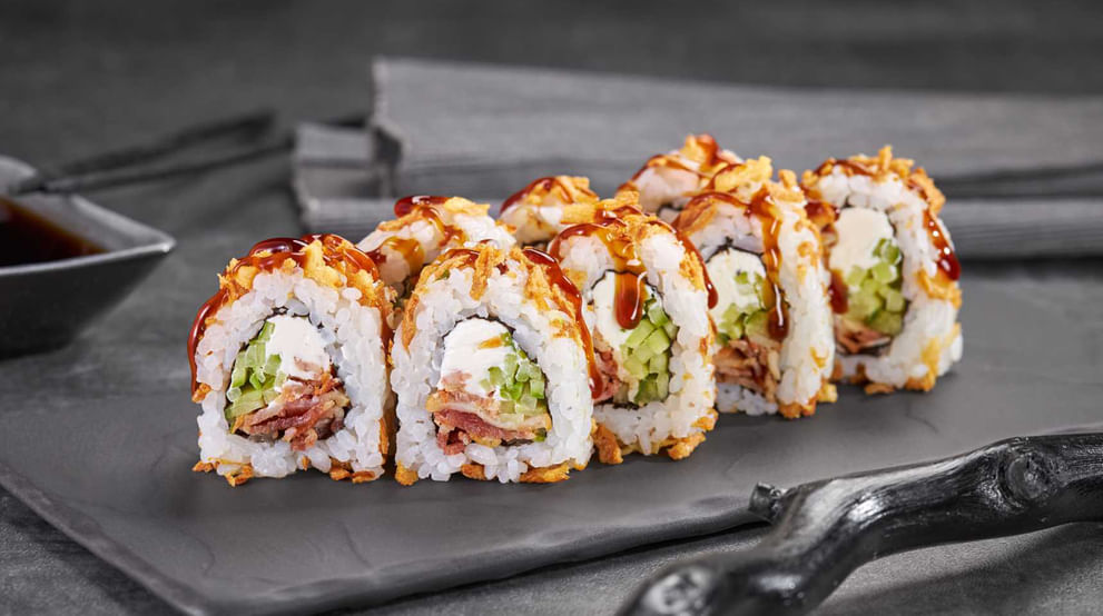 Блюдо Дон бекон меню Суши Мастер Дон бекон меню Суши Мастер