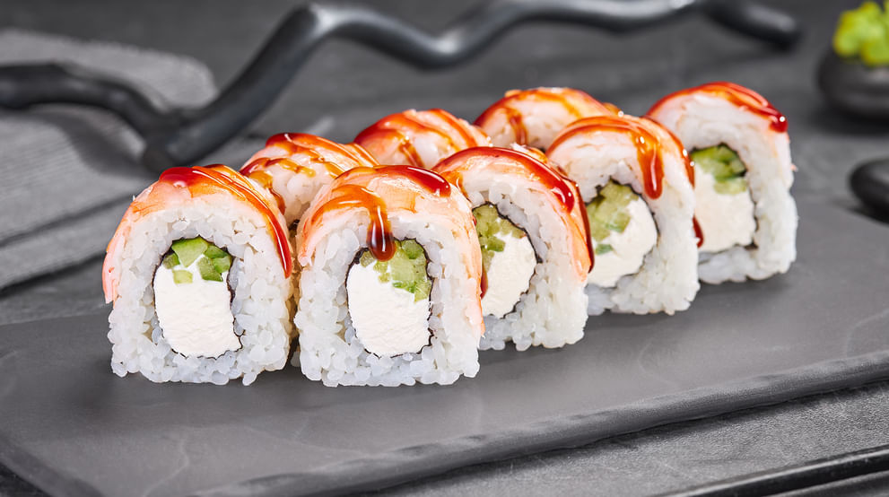 Блюдо Филадельфия эби меню Суши Мастер Филадельфия эби меню Суши Мастер