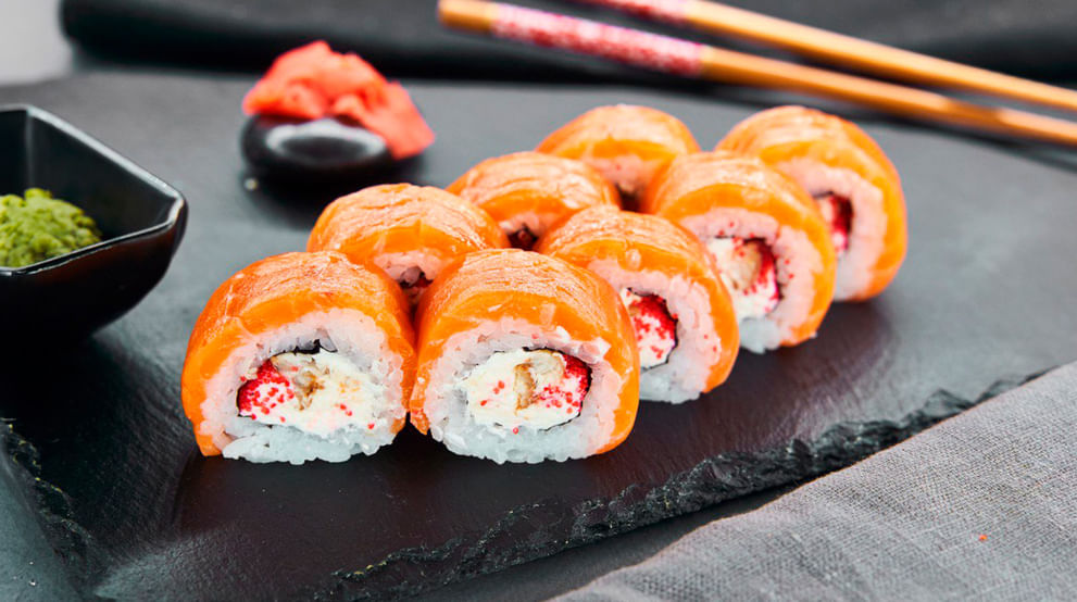 Блюдо Филадельфия голд меню Суши Мастер Филадельфия голд меню Суши Мастер