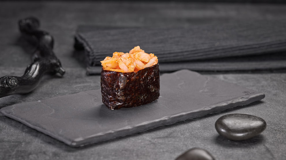 Блюдо Гункан эби меню Суши Мастер Гункан эби меню Суши Мастер