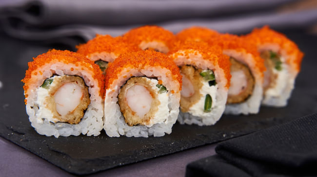 Блюдо Калифорния лайт эби меню Суши Мастер Калифорния лайт эби меню Суши Мастер