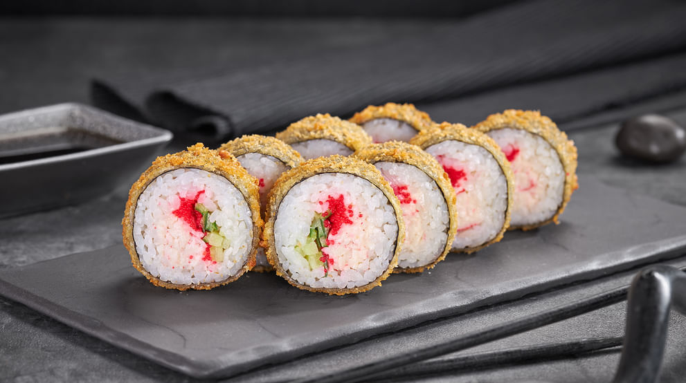 Блюдо Калифорния темпура меню Суши Мастер Калифорния темпура меню Суши Мастер