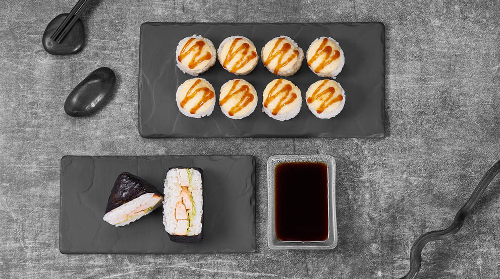 Блюдо Комбо Не делись меню Суши Мастер Комбо Не делись меню Суши Мастер