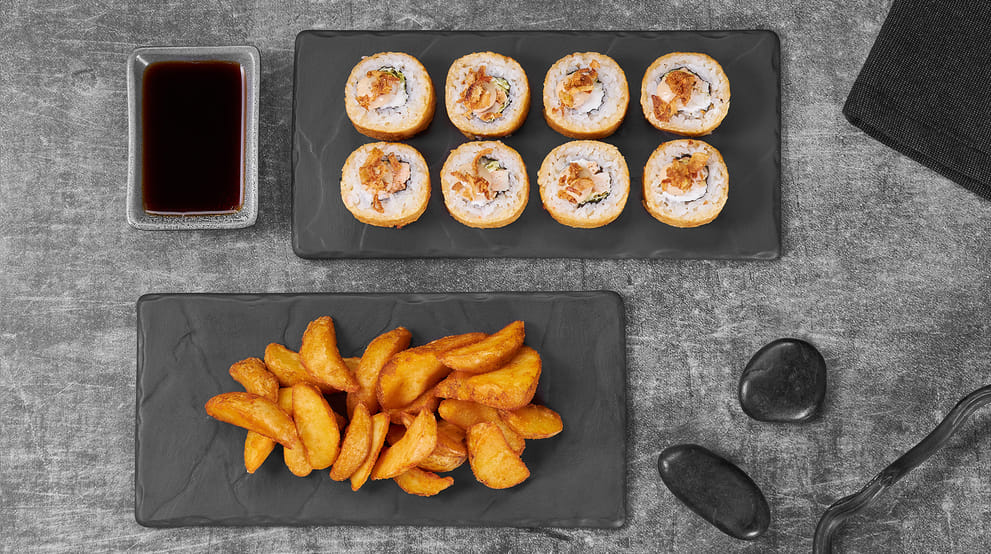 Блюдо Комбо темпура меню Суши Мастер Комбо темпура меню Суши Мастер