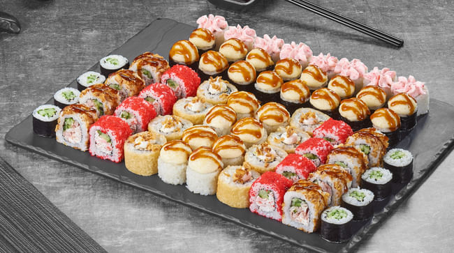 Блюдо Тот самый сет меню Суши Мастер Тот самый сет меню Суши Мастер